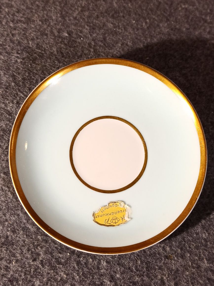 Porcelana Kolekcjonerska Filiżanka do Mokka Hertel Jacob Złocenia HP