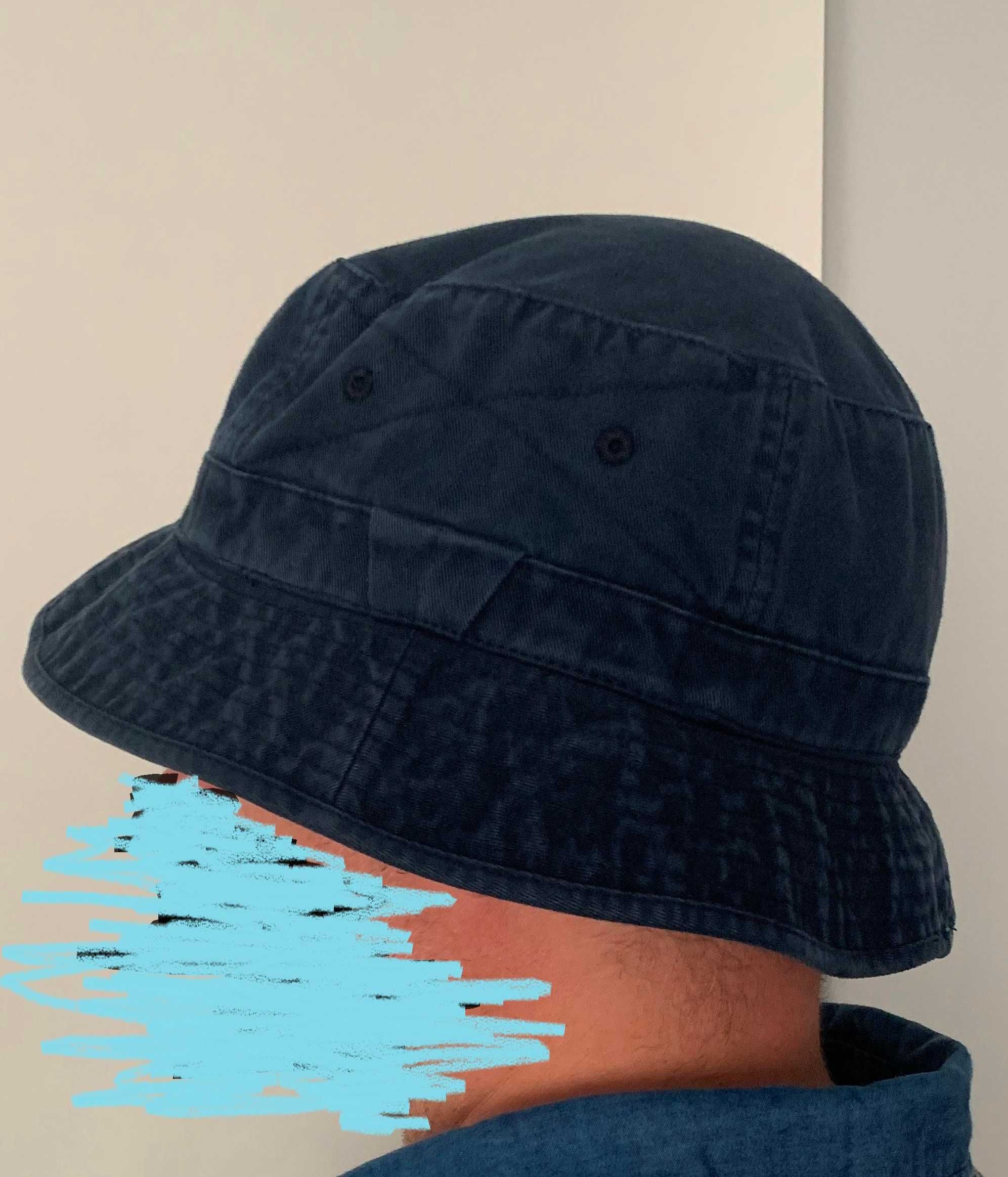 LEE bucket hat granatowy