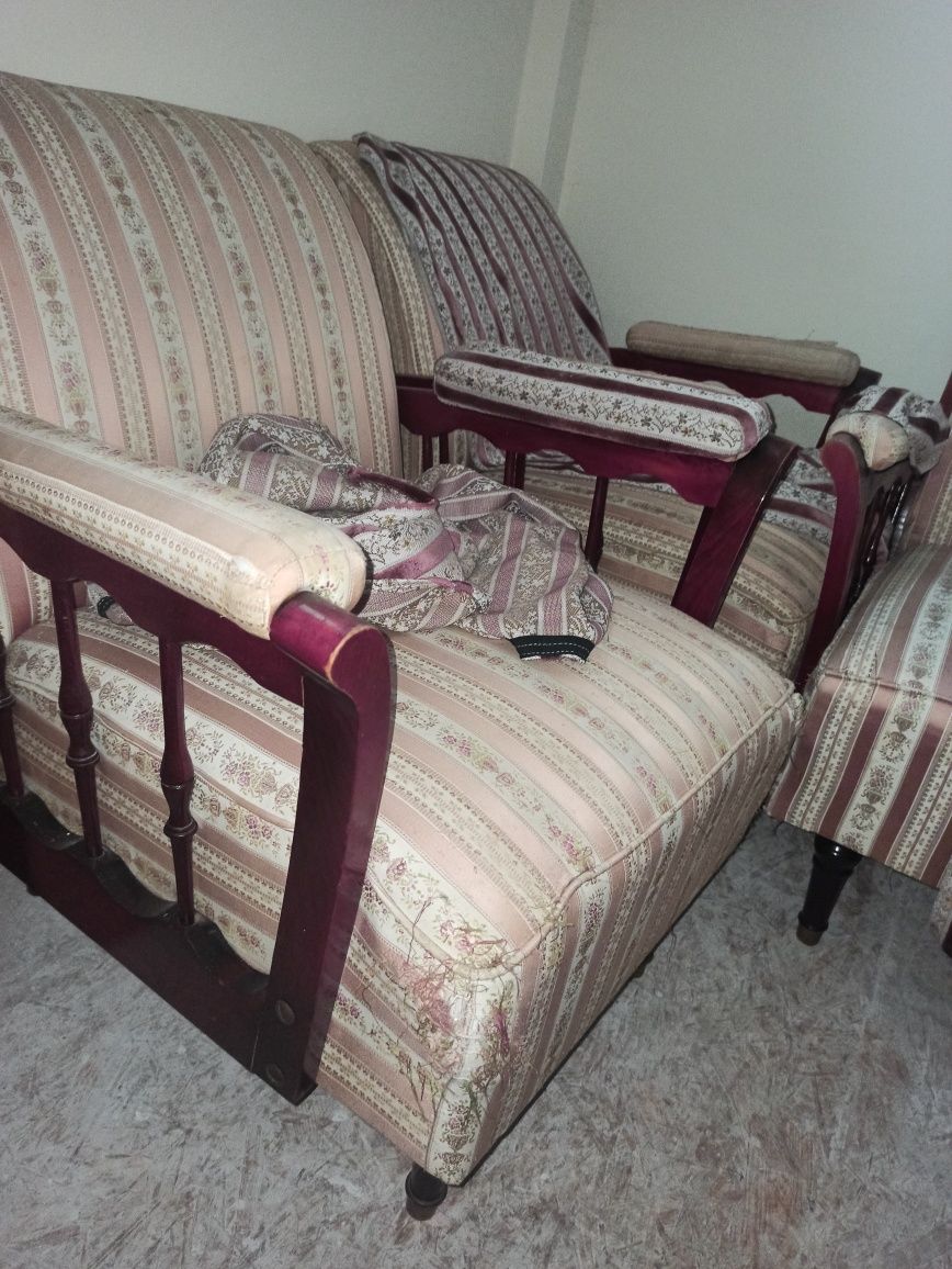 Zestaw wypoczynkowy kanapa fotel stolik