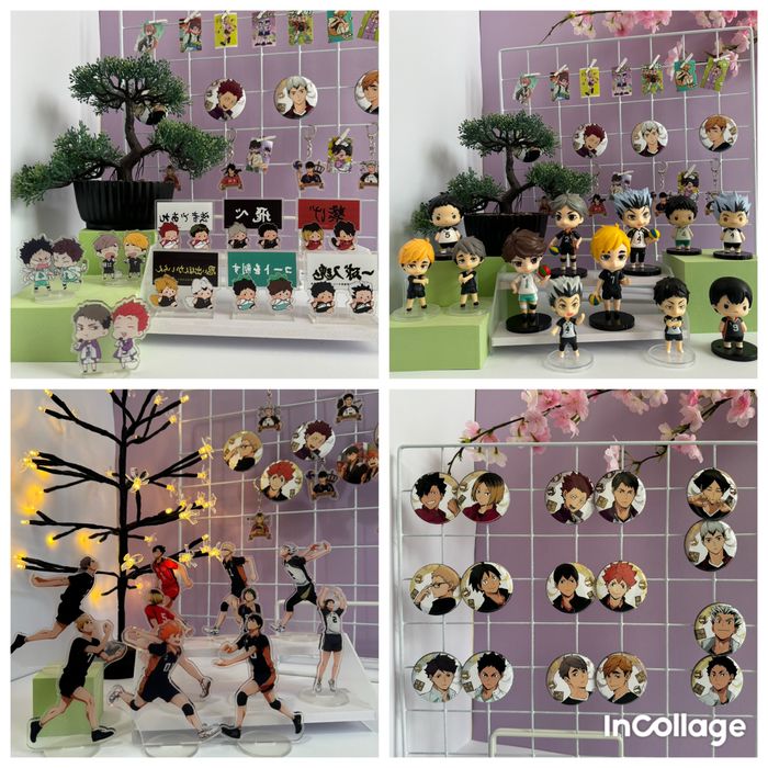 Аніме фігурки , волейбол, баскетбол футбол джоджо бліч наруто хатсуне