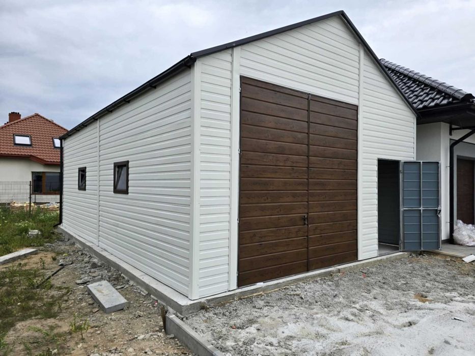 Garaż HALA 7,5x6  Wiata Blaszak - wys. 2,7 m -różne rozmiary PRODUCENT