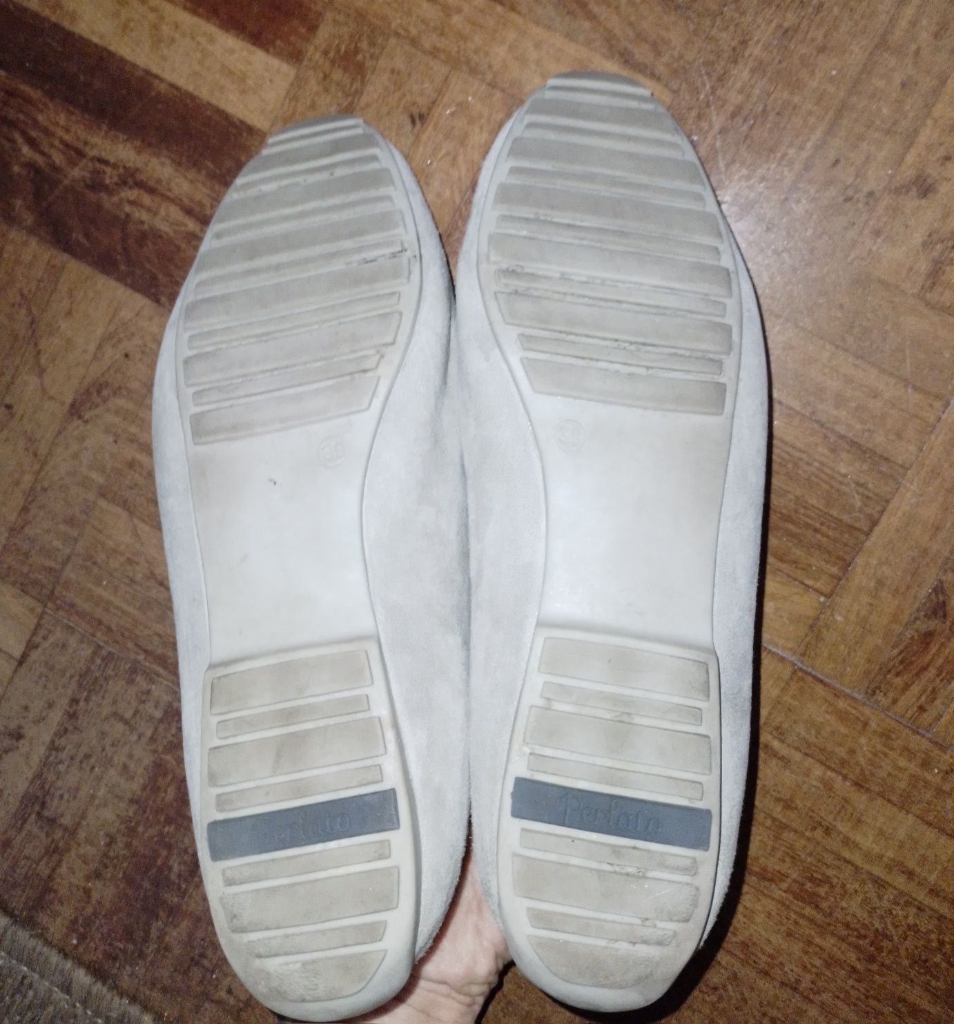 Sapatos pele genuína mocassins côr taupe/cinzento