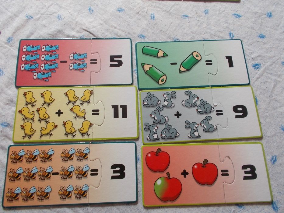 Puzzle de 2 peças com números