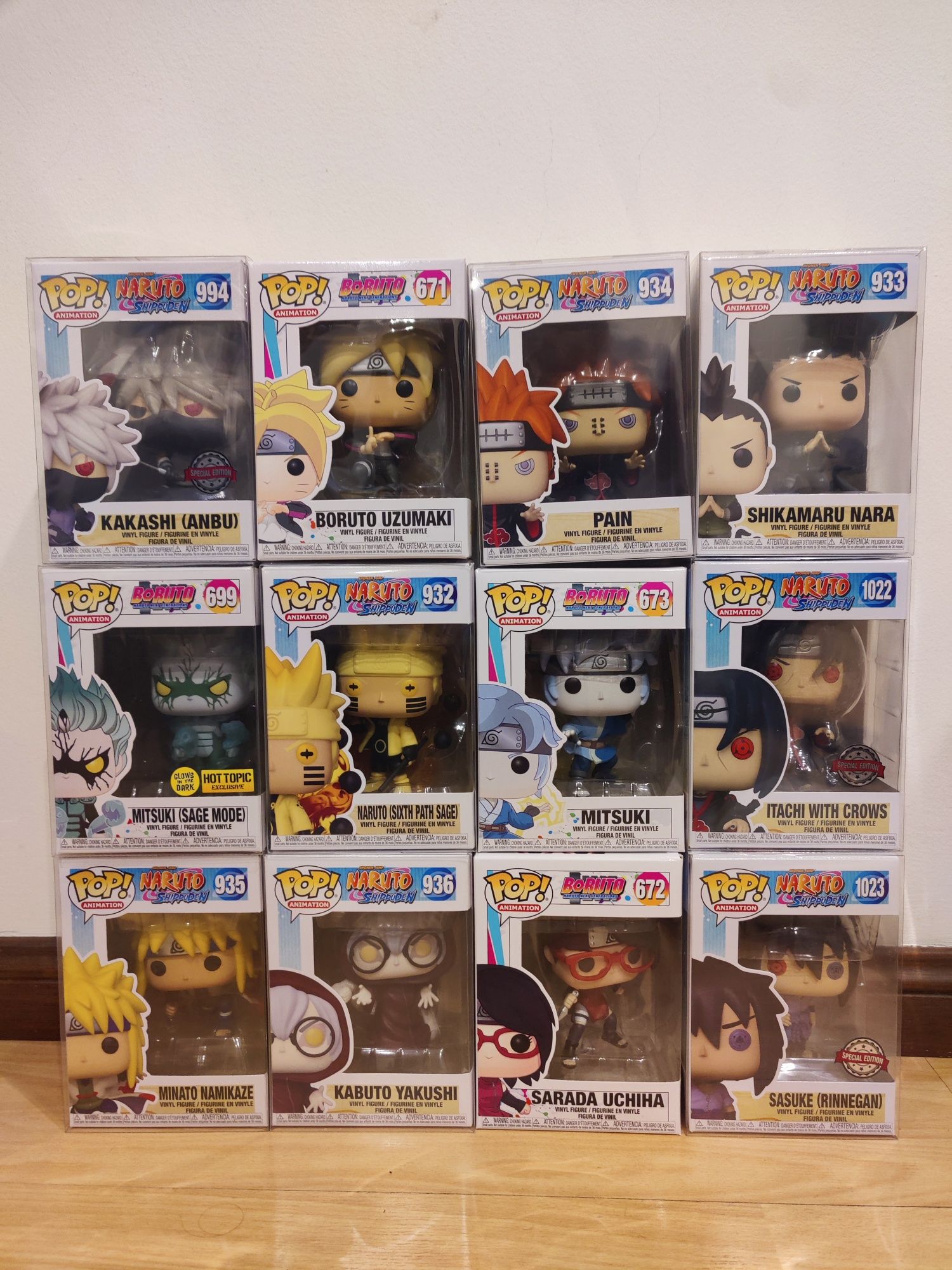 Funko Pops Naruto c/ Protector