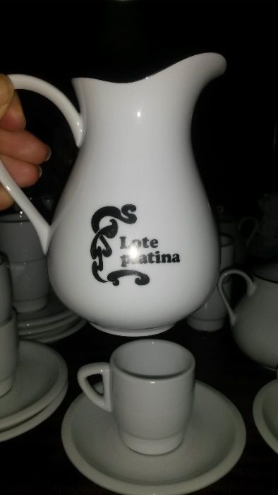 Serviço de café em porcelana da Delta (Lote Platina)