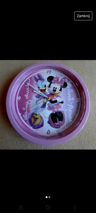 Zegar ścienny Myszka Minnie