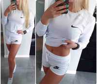 Komplet bluza plus spodenki damskie nike