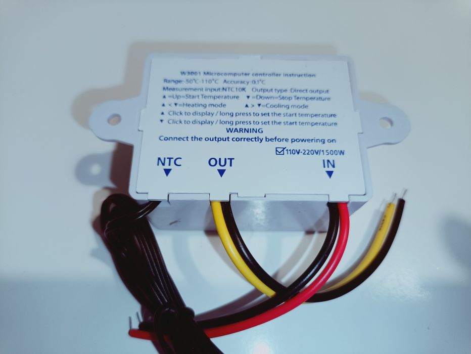 Termostato digital 220v, -50 a 110°C c/sonda