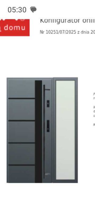 Drzwi wejściowe zewnętrzne nowe