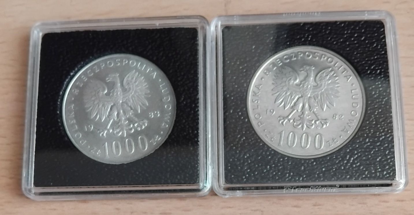 Srebrne monety Jan Paweł II 1982r I 1983r