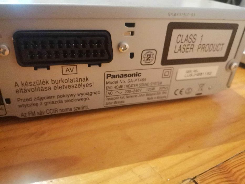 Kino domowe Panasonic plus odtwarzacz płyt DVD