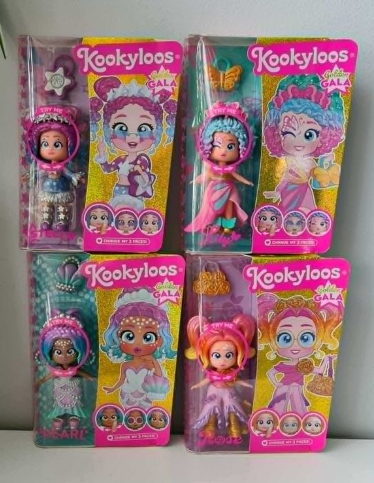 OKAZJA 4 szt Lalka Laleczka HIT ZŁOTA  Kookyloos Golden Gala Pearl