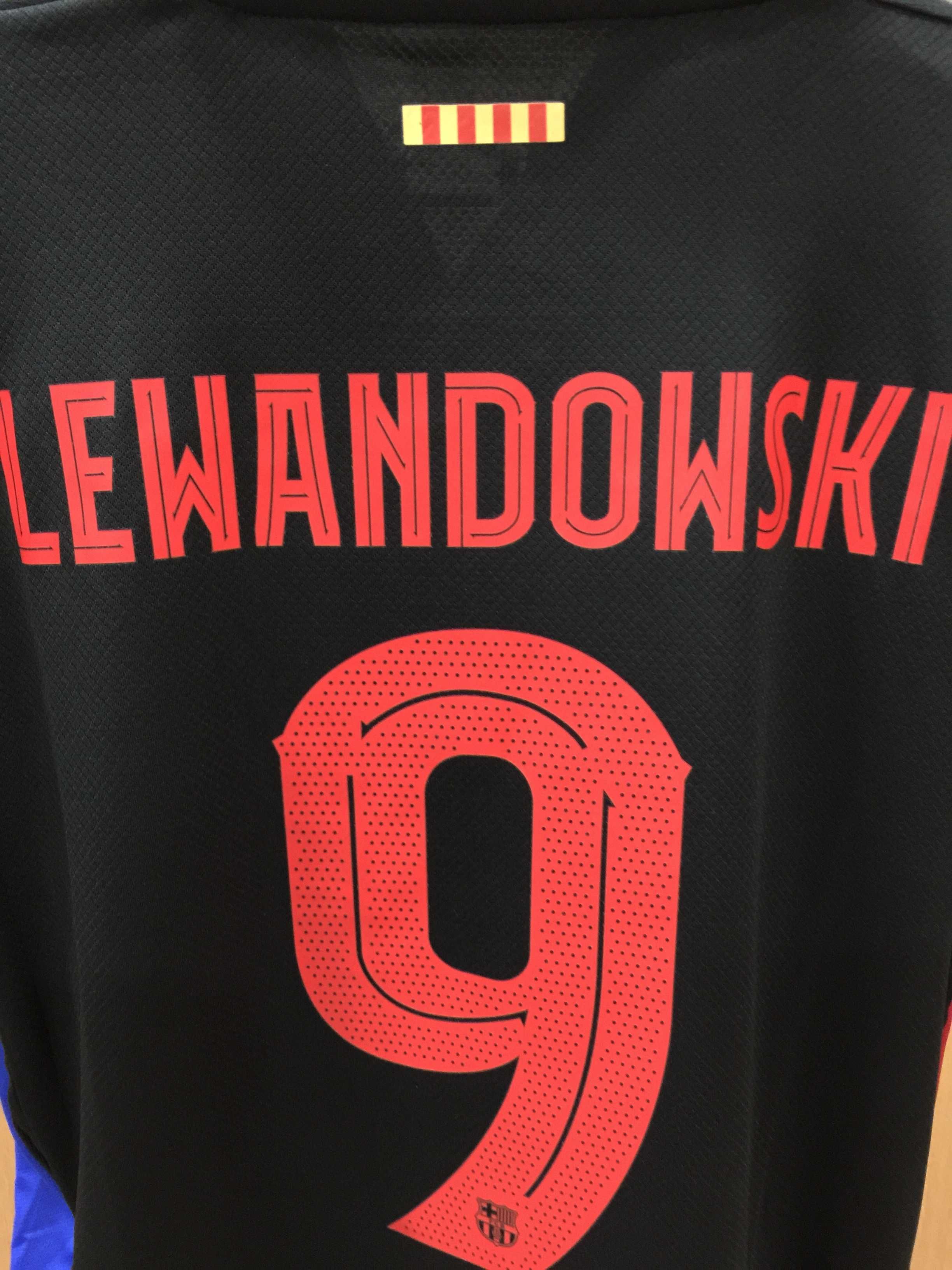 Koszulka wyjazdowa Barcelony Lewandowski R.S~3XL