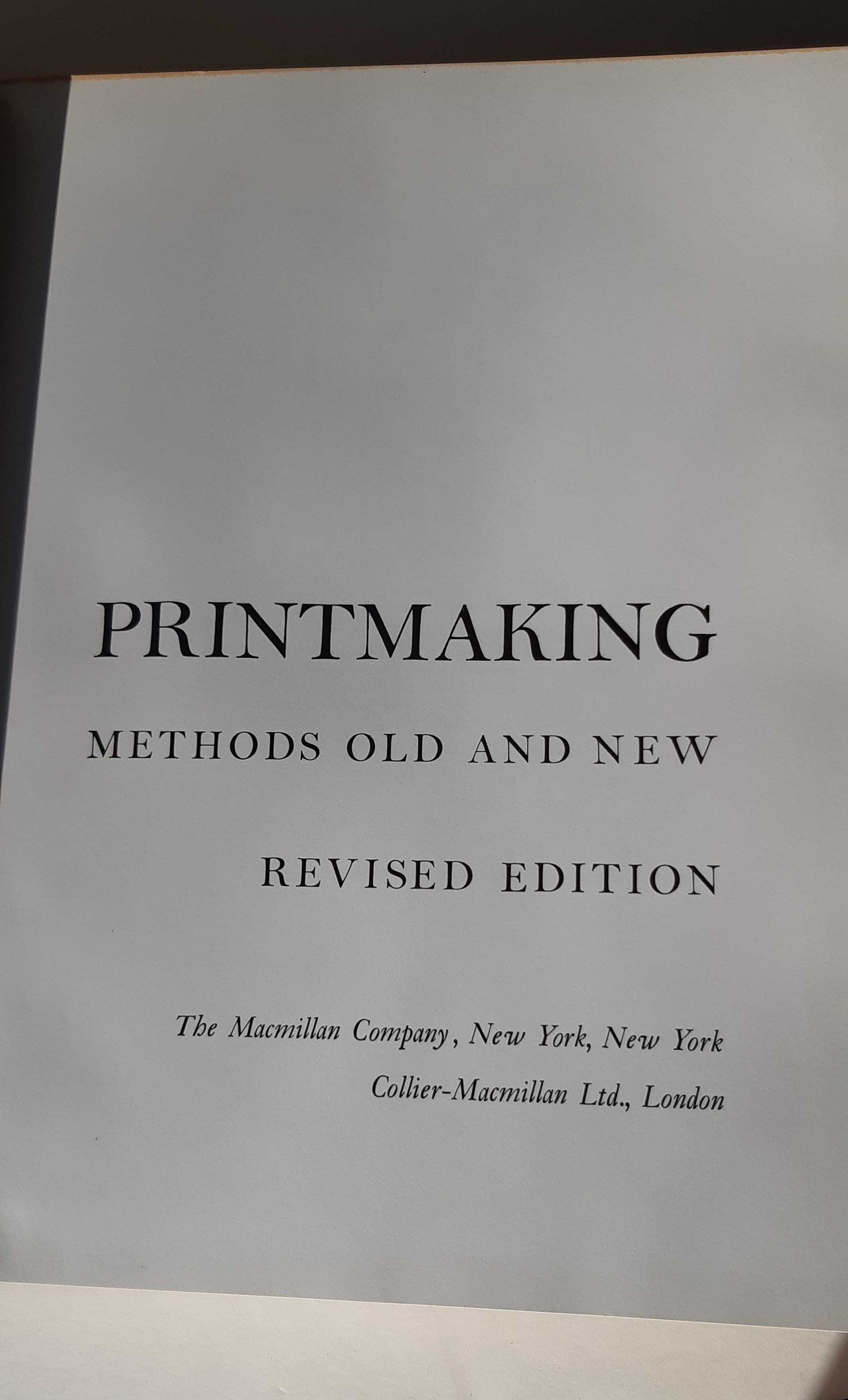 Printmaking aut. Gabor Peterdi wyd. w 1971 roku język angielski unikat