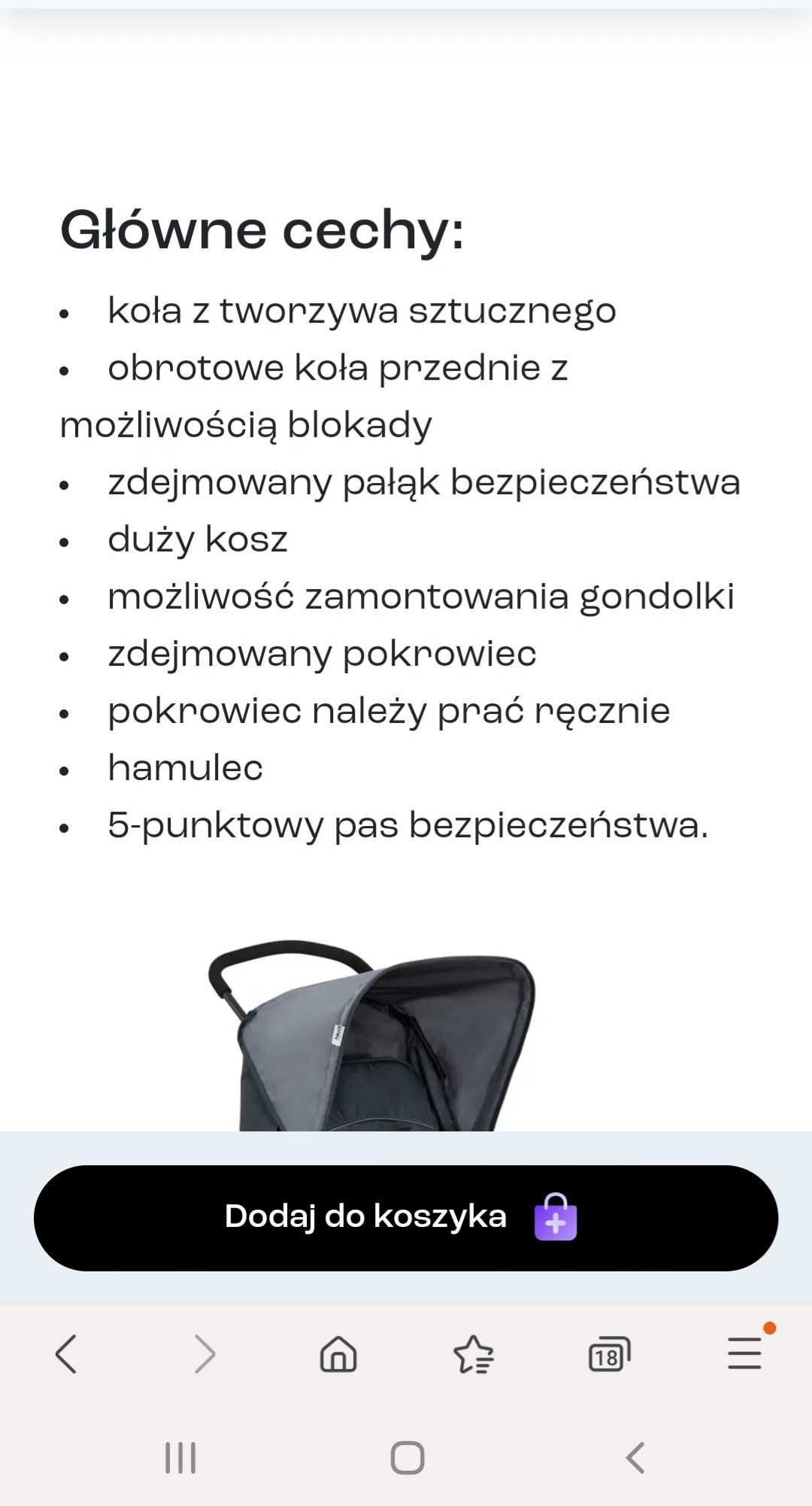 Wózek spacerowy Hauck Sport