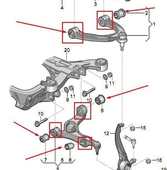 Ходова сайлентблоки передні ричаги VW Touareg AUDI Q7 PORSCHE Cayenne