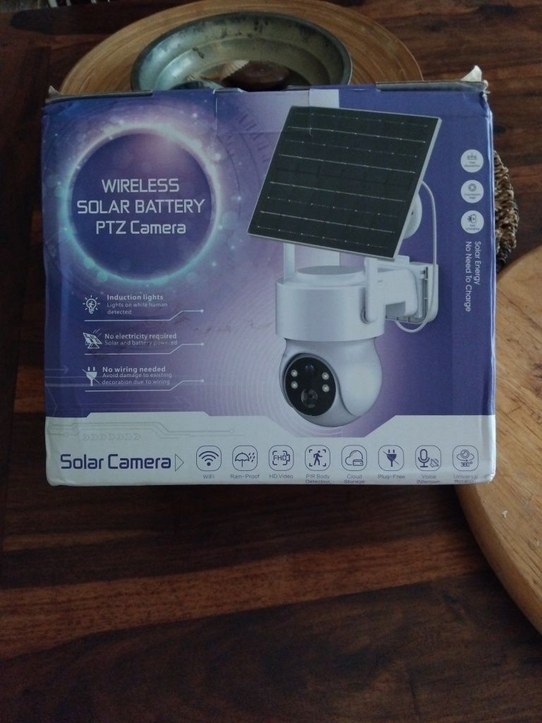 Câmera de segurança WiFi - energia solar