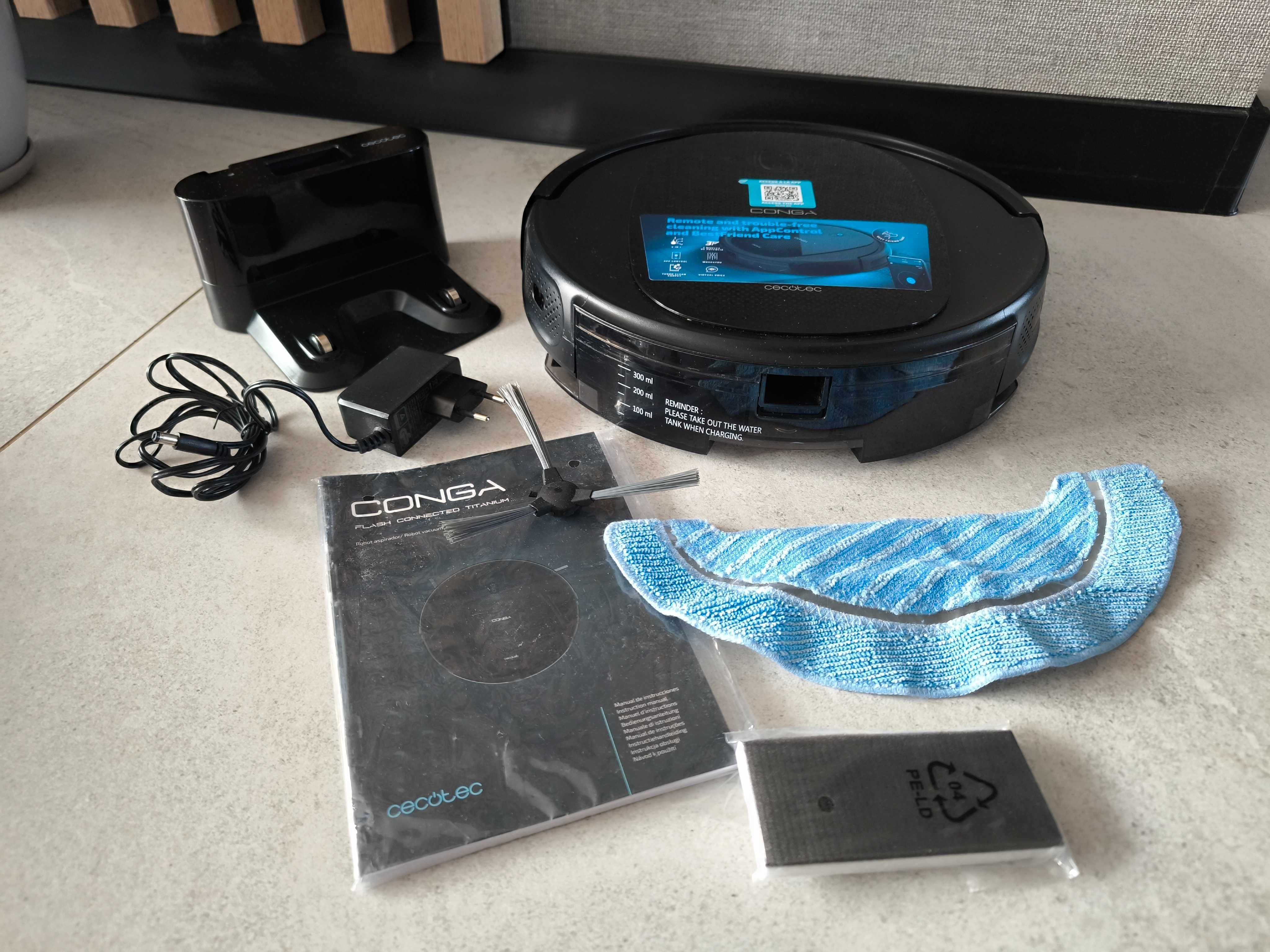 Robot sprzątający Cecotec Conga 1090 Connected Force czarny