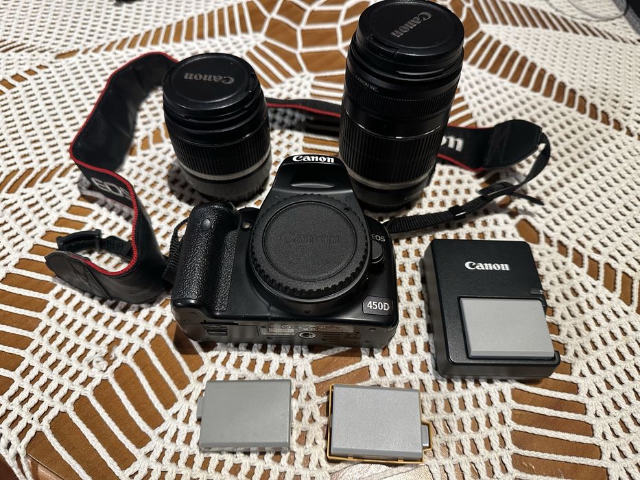 Canon 450d kit 2 lentes