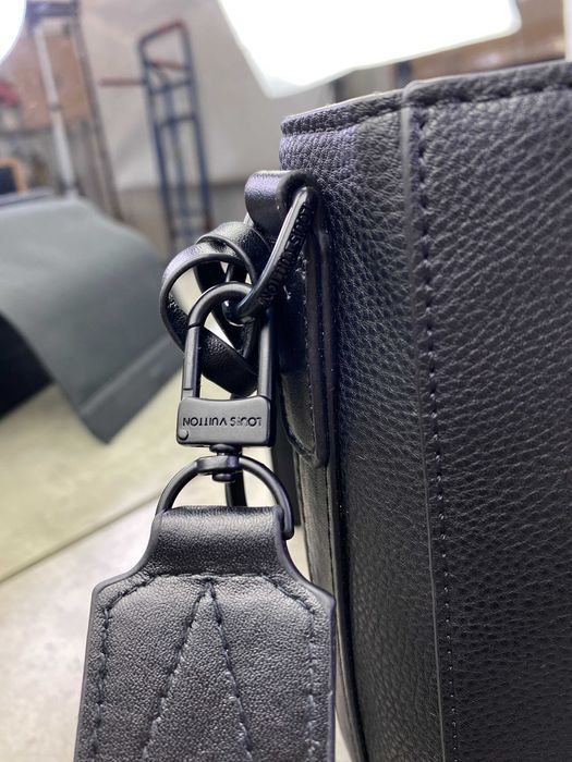 Классический черный мессенджер Louis Vuitton плечевая сумка LV c742