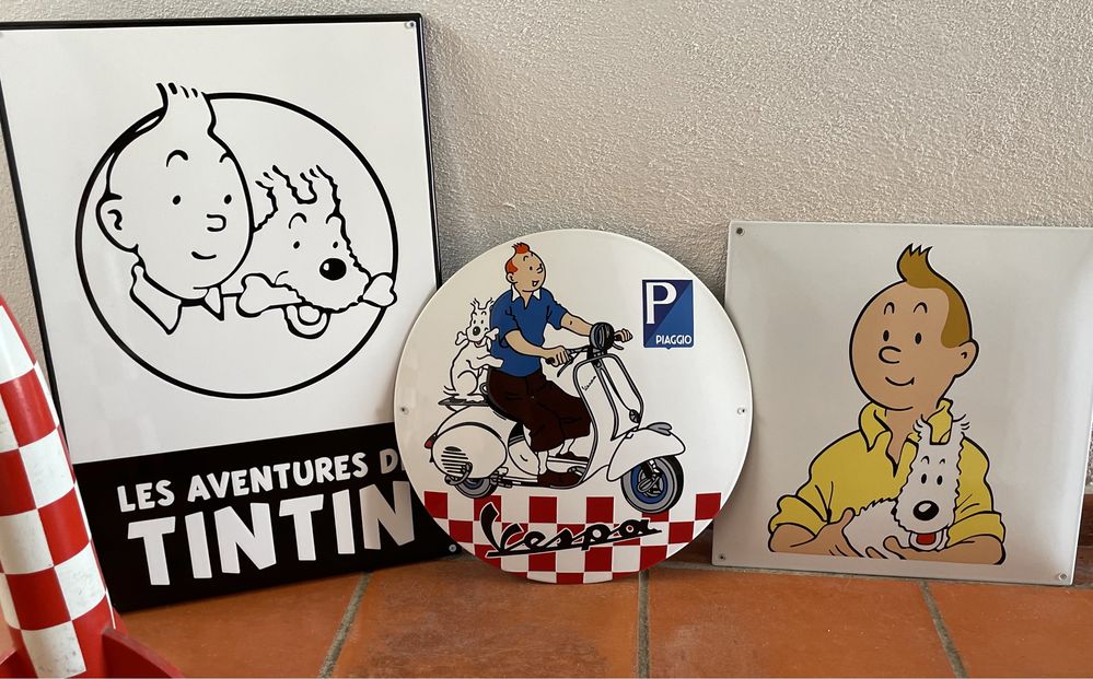 CHAPA esmaltada Tintin