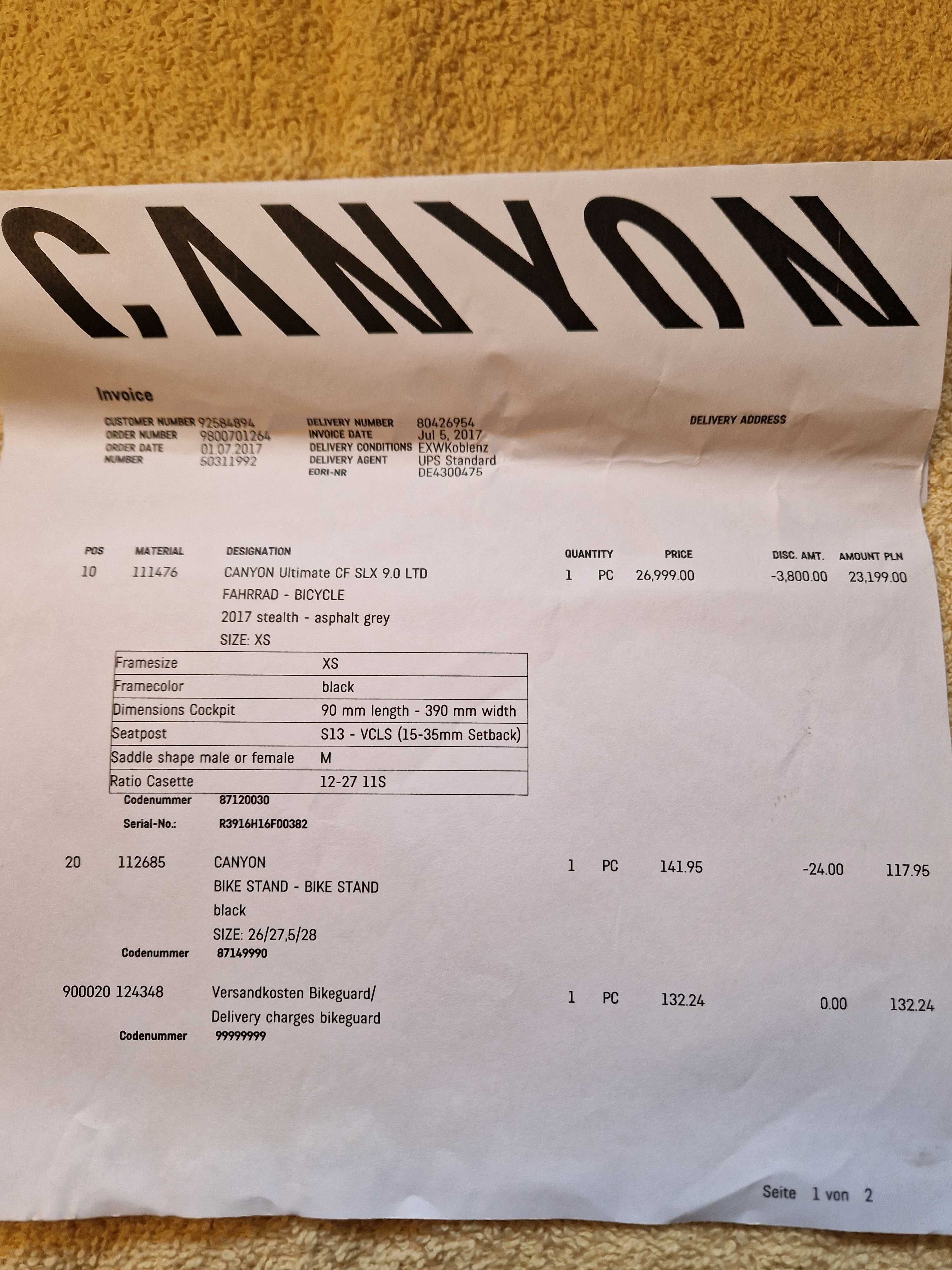 Canyon Ultimate CF SLX roz.XS, Campagnolo Super Record, Bora WTO 33