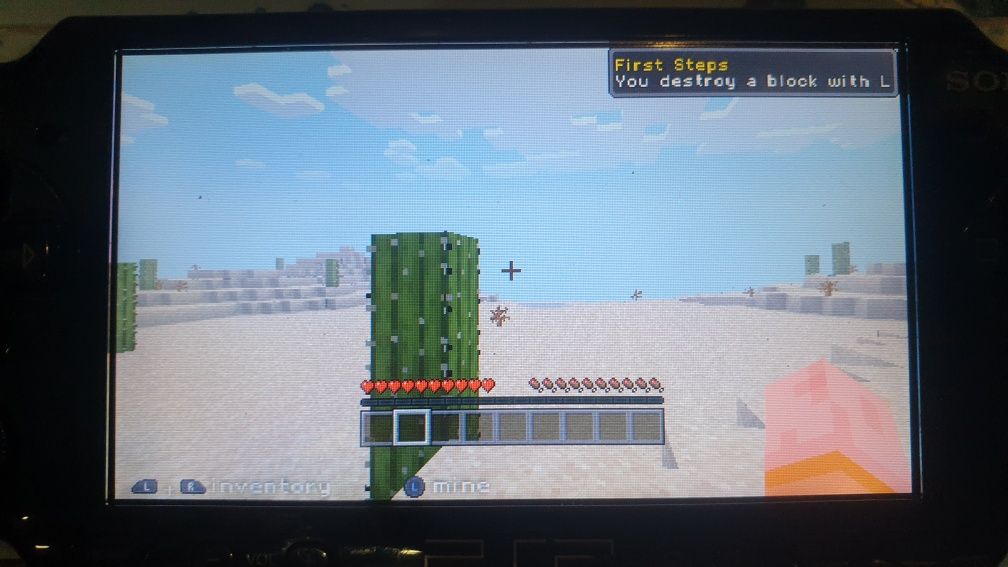 Minecraft gra na przenosna konsole sony psp plus gratis