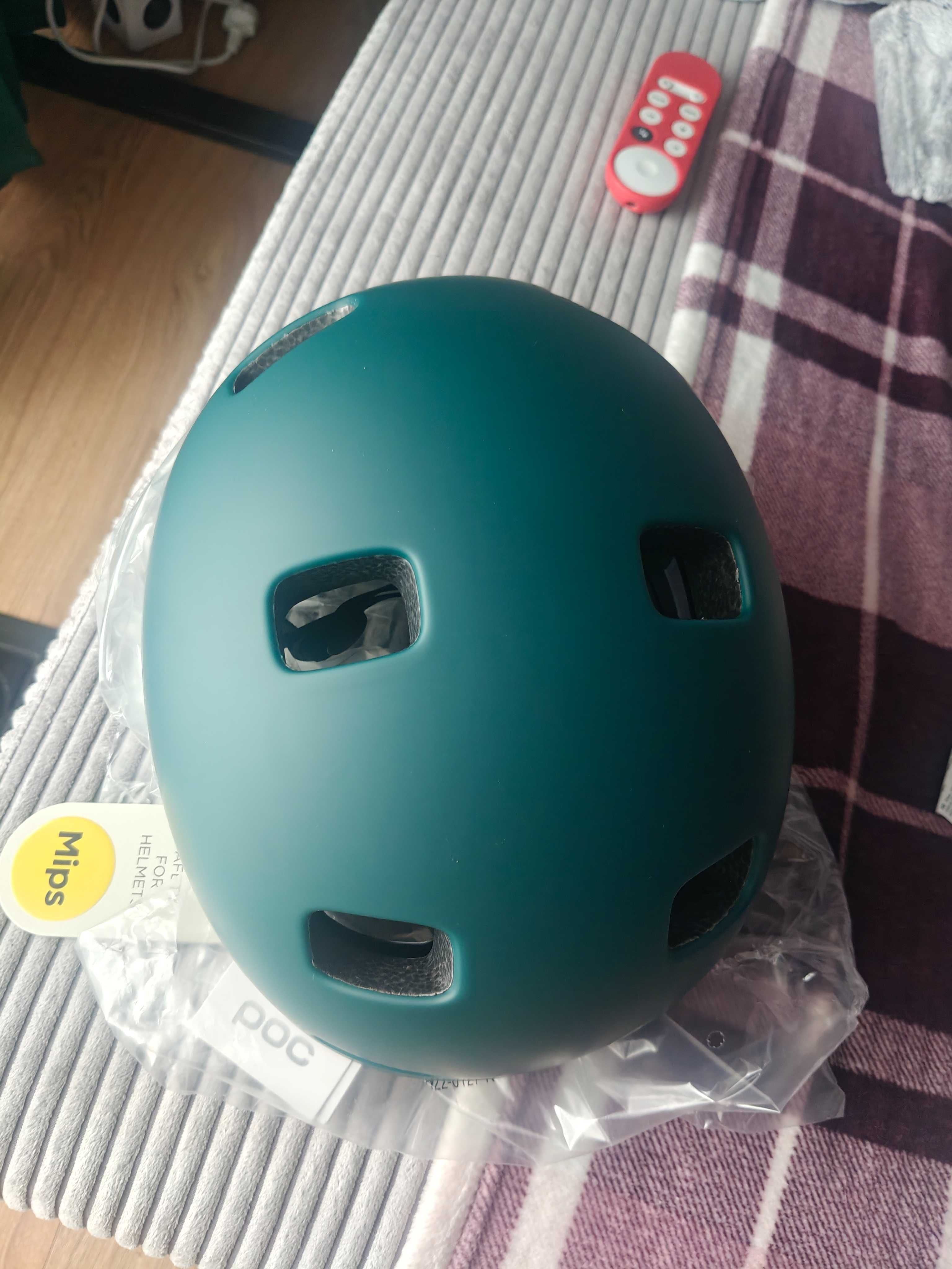 Nowy kask rowerowy POC Crane MIPS (rozmiar 55-58 green matowy