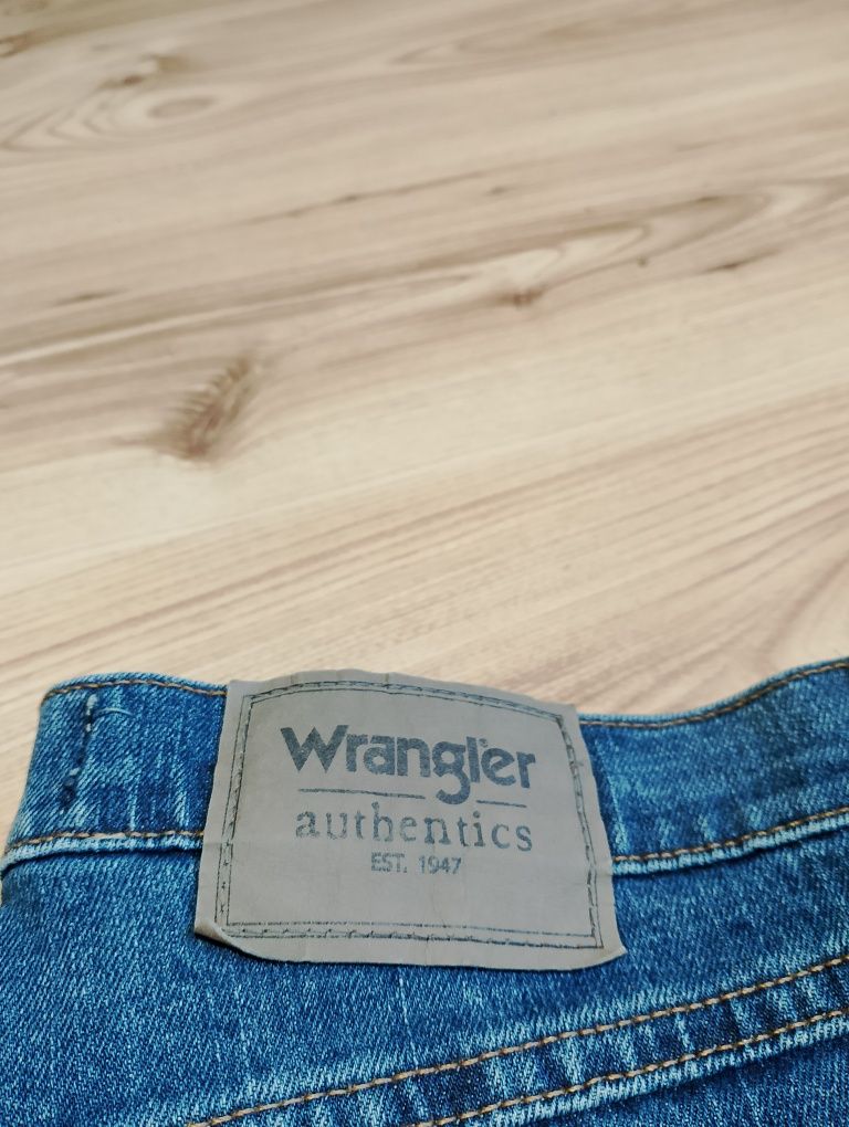 Niebieskie Spodnie Jeansowe Dżinsowe Wrangler