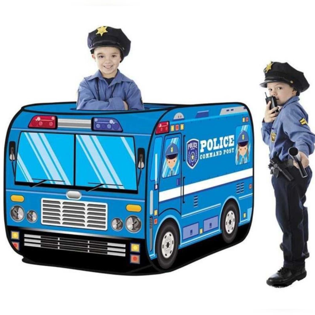 Намет палатка дитяча машинка детская автобус поліцейський поліція