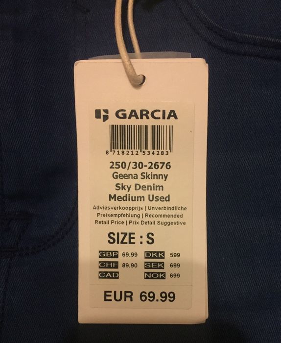 Джинси Garcia Jeans Geena Skinny high waist оригінал