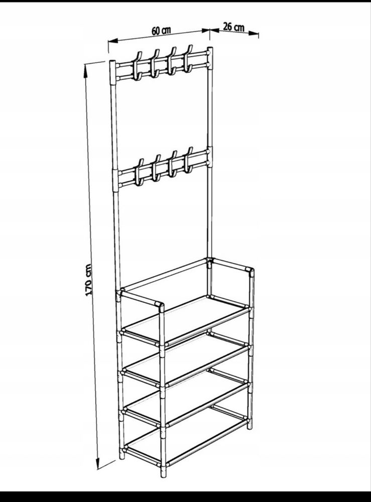 Regal/organizer na buty i ubrania