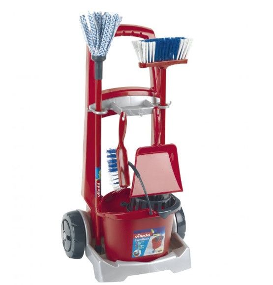 KLEIN® Zestaw wózek do sprzątania VILEDA miotła mop