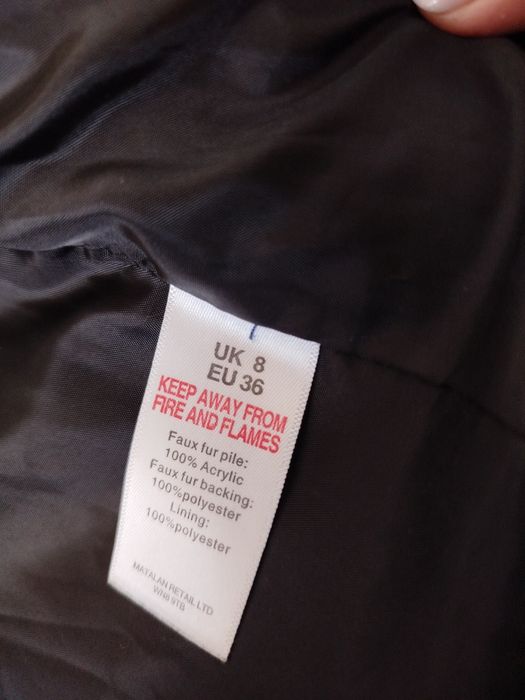 Шубка трендова чорна