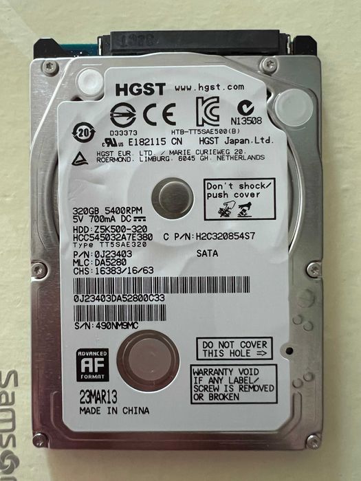 Dysk HGST HCC545032A7E380 320 GB