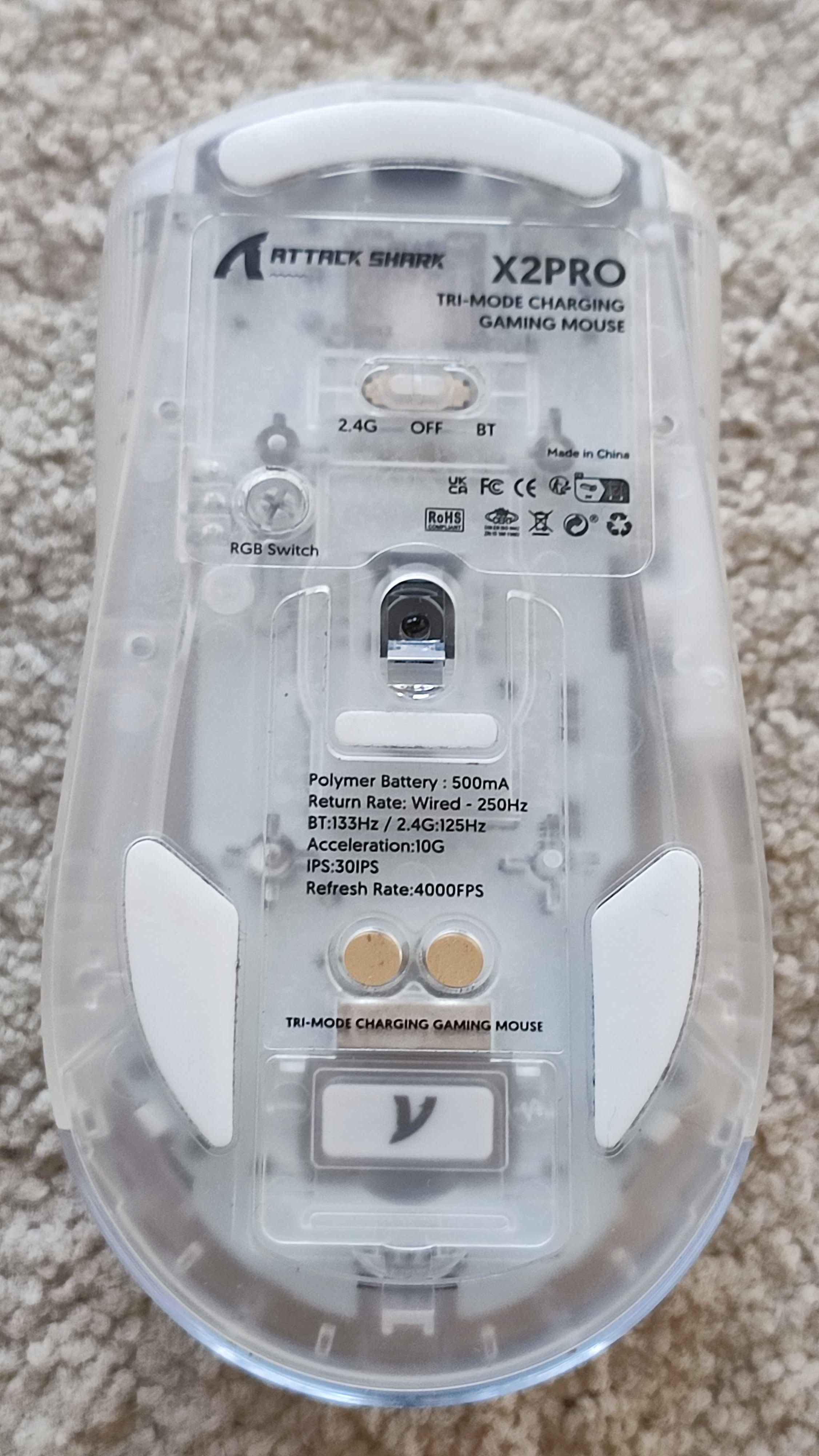 Attack Shark X2 PRO mysz gamingowa BT 2.4Ghz bezprzewodowa