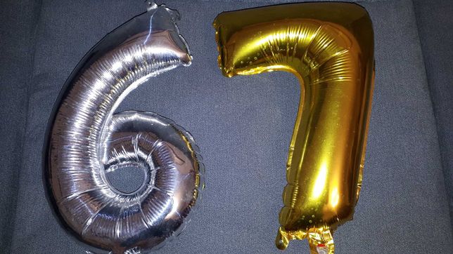 Balon urodzinowy 6 lub 7 lat