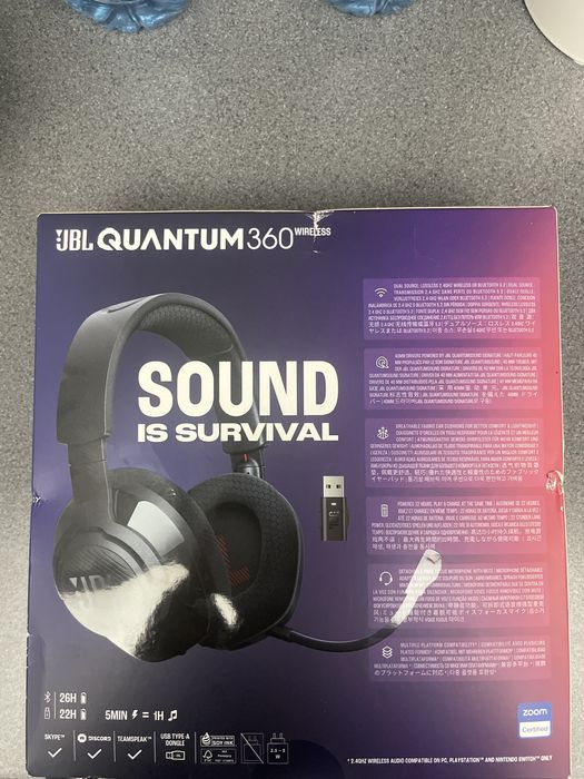 Słuchawki JBL QUANTUM 360 wiralless