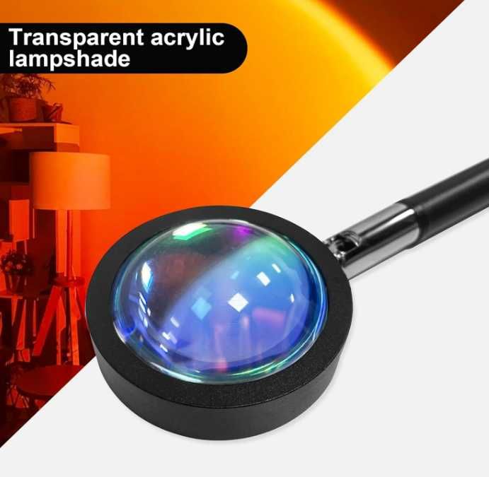 Lampa zachód słońca Lampka Sunset Lamp - Imitujaca Słońce