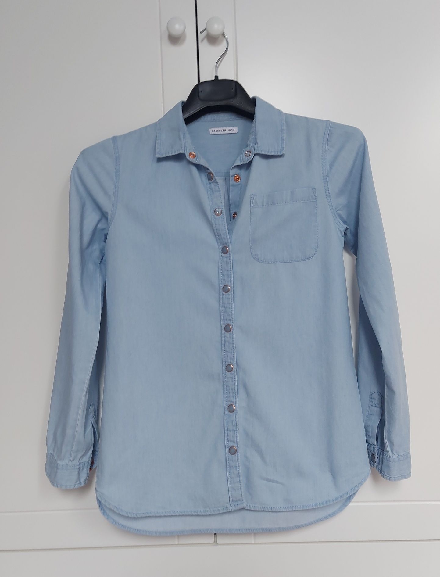 Koszula jeansowa dla dziewczynki Reserved r. 152, na 11 lat, niebieska