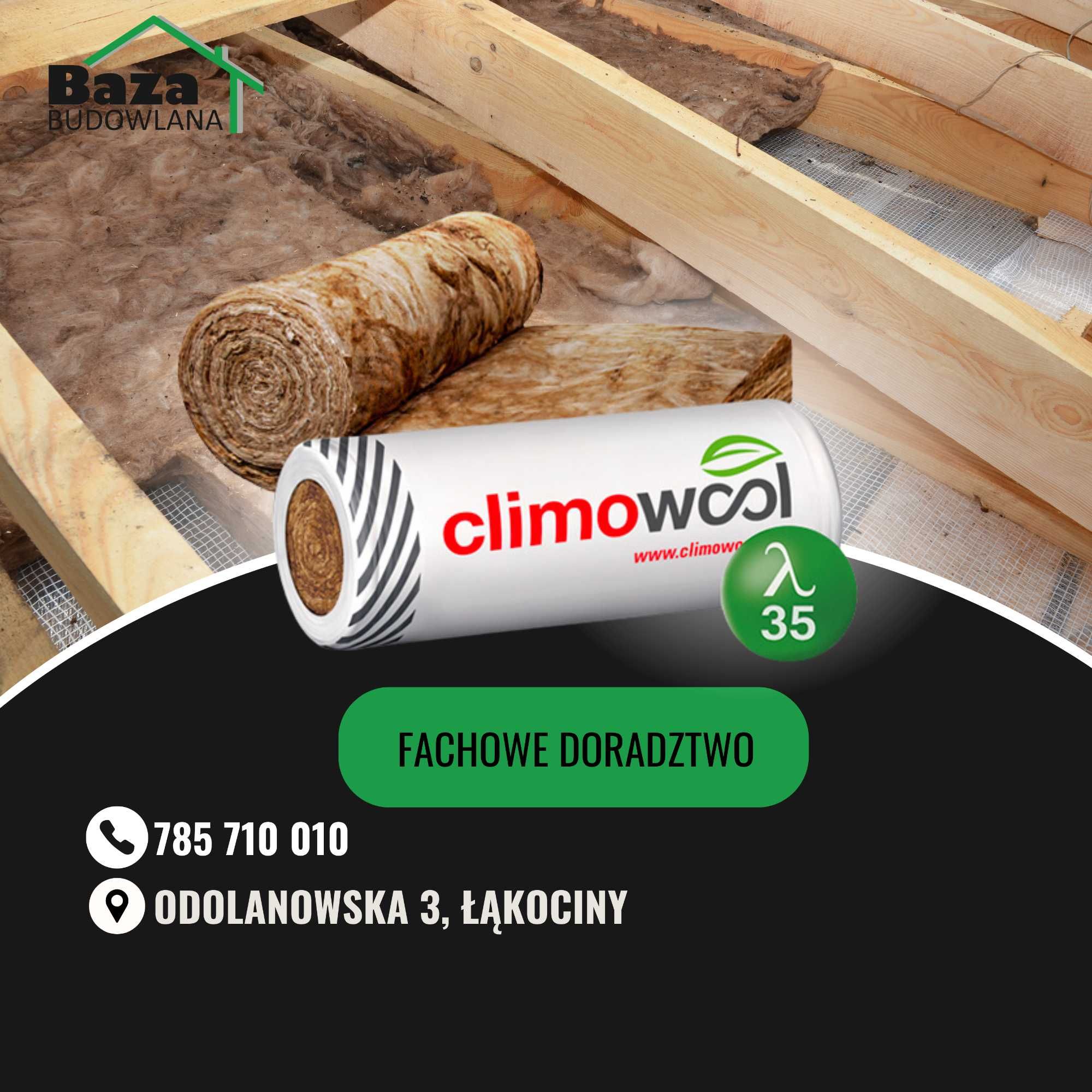 Mineralna wełna szklana climowool 15cm 033 Milicz Krotoszyn Kalisz