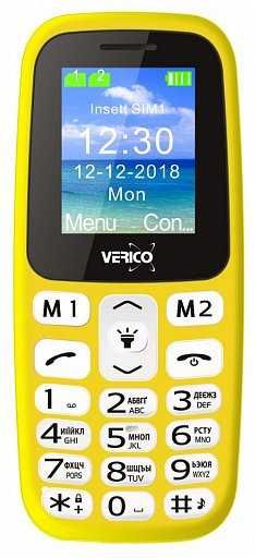 Мобильный телефон Verico Classic A183 Yellow бабафон бабусефон