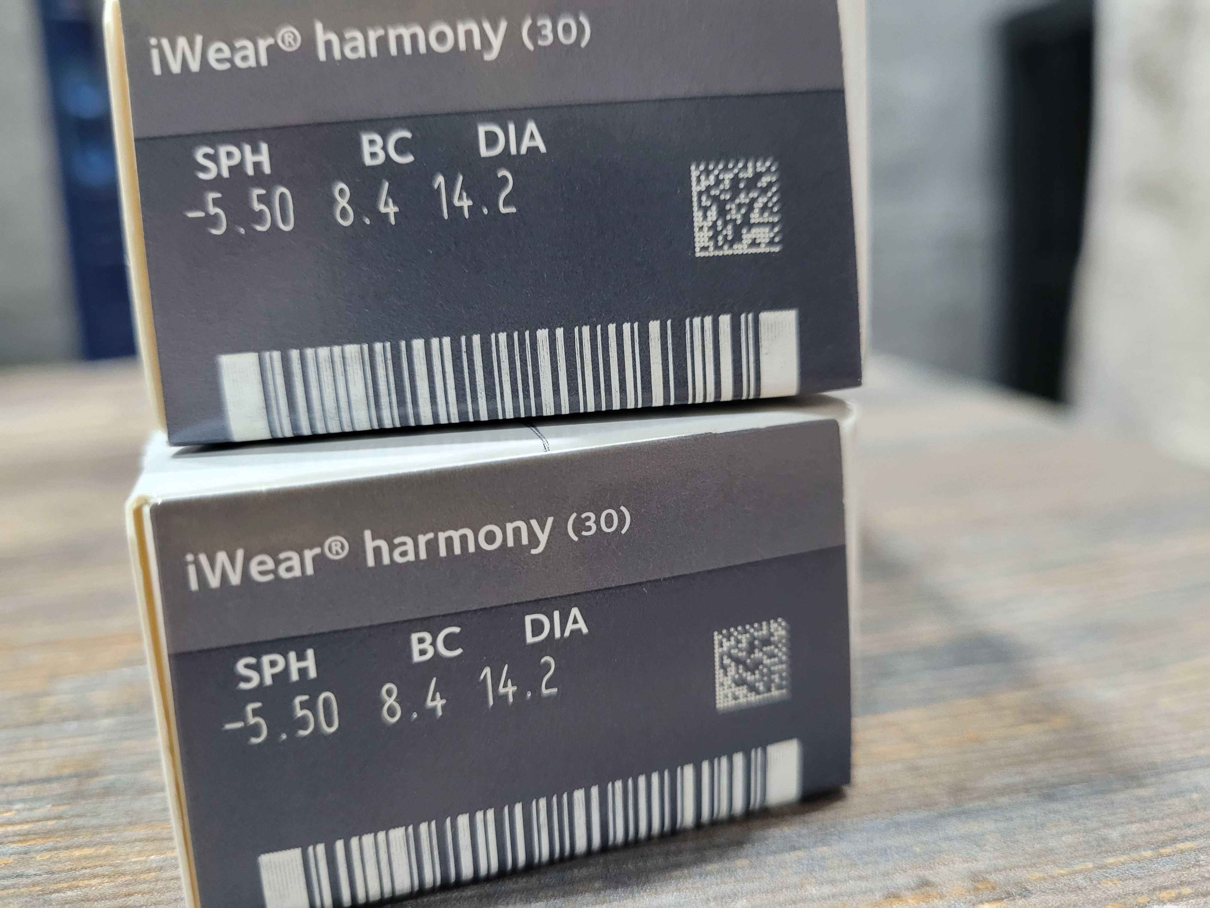 Soczewki kontaktowe iWear harmony -5,50, 2 opakowania, jednodniowe