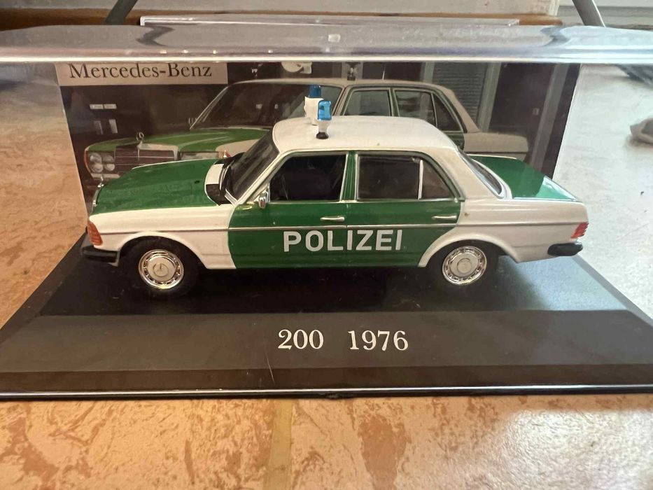 Mercedes-Benz 200 Polizei 1:43 DeAgostini Model Kolekcjonerski