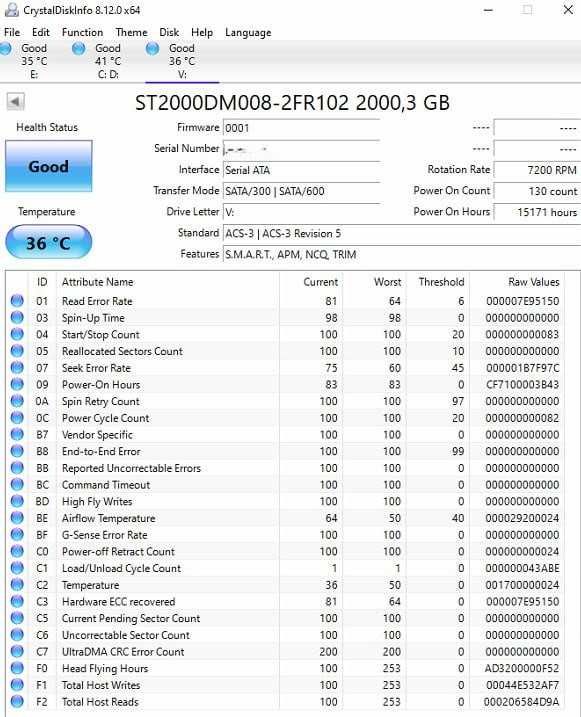 Жорсткий диск Seagate BarraCuda HDD 2TB 7200rpm 256MB 3.5 SATA III