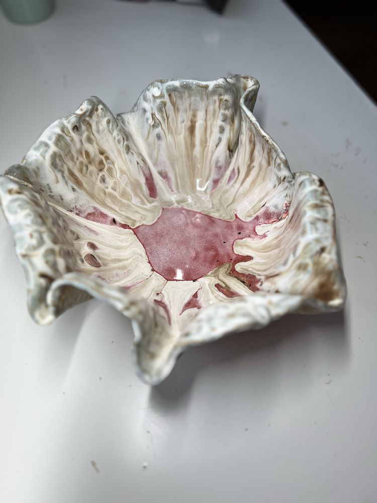 Ceramiczna miska ozdobna rękodzieło