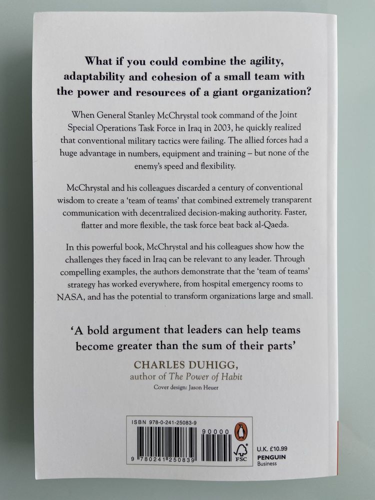 Team of Teams - General Stanley McChrystal