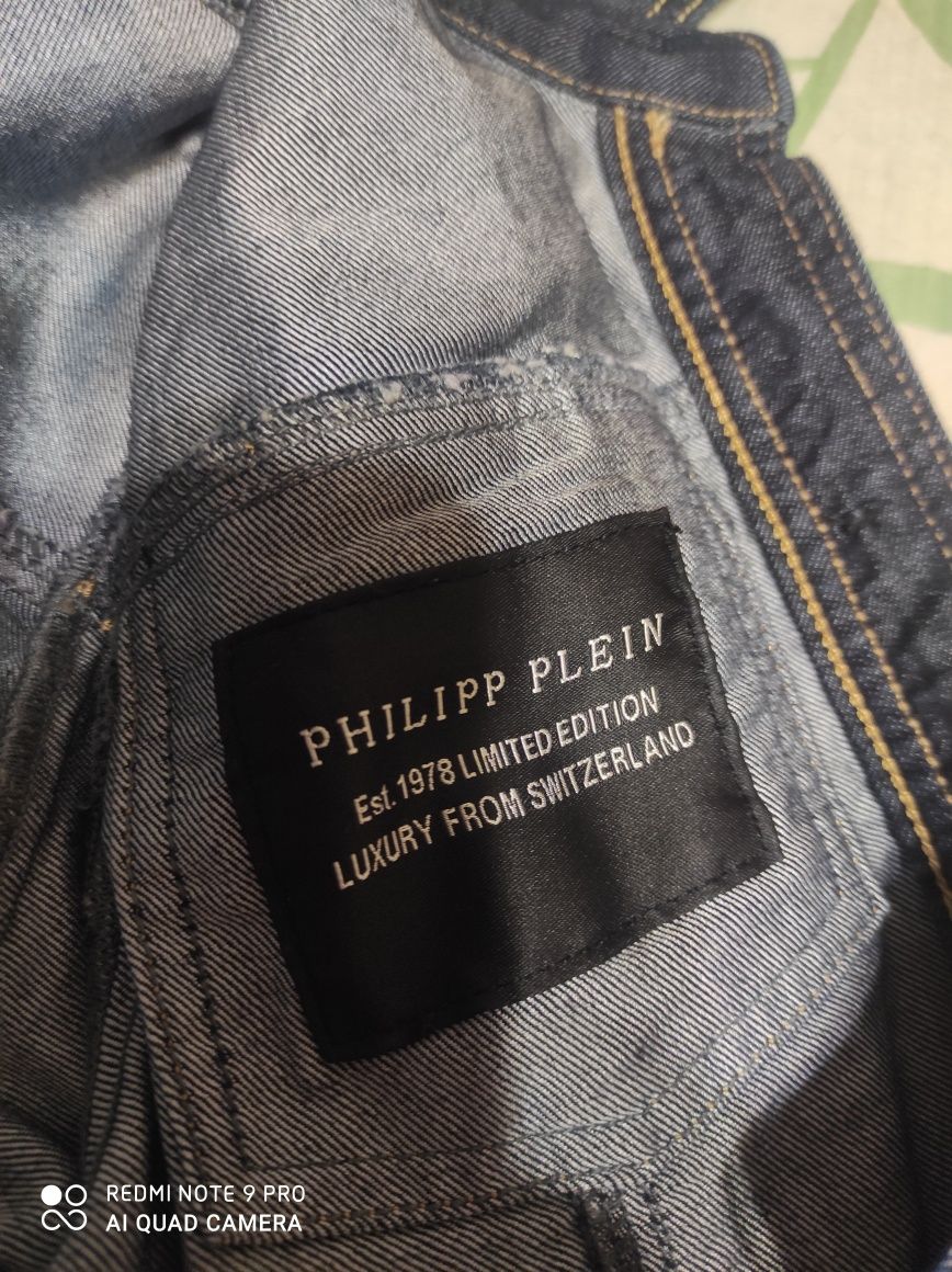Philipp Plein handsome devil джинсовая куртка с бемби