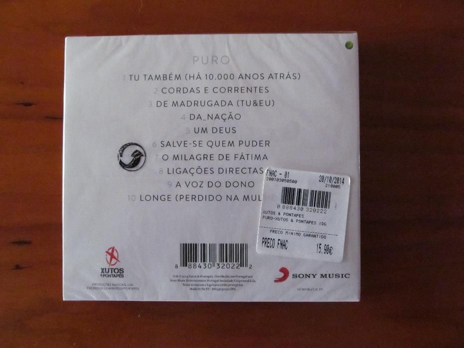 CD Xutos & Pontapés - PURO - NOVO!