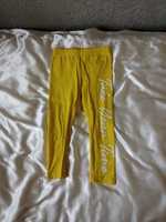 Spodnie żółte legginsy